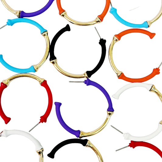 Radiant Rhythm Dipped Hoop Earrings