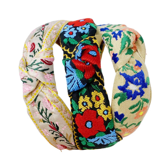 Jardin de Rêve Embroidered Headband