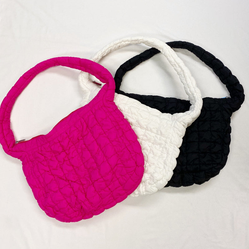 Quilted Carry-All Crossbody Bag