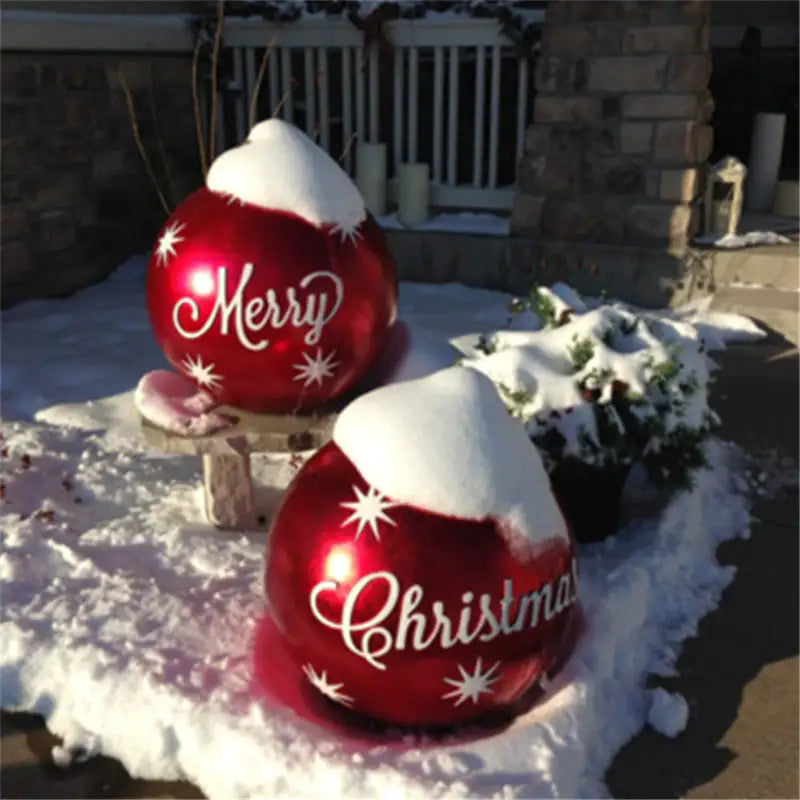 Merry & Bright Oversized Outdoor Ornaments