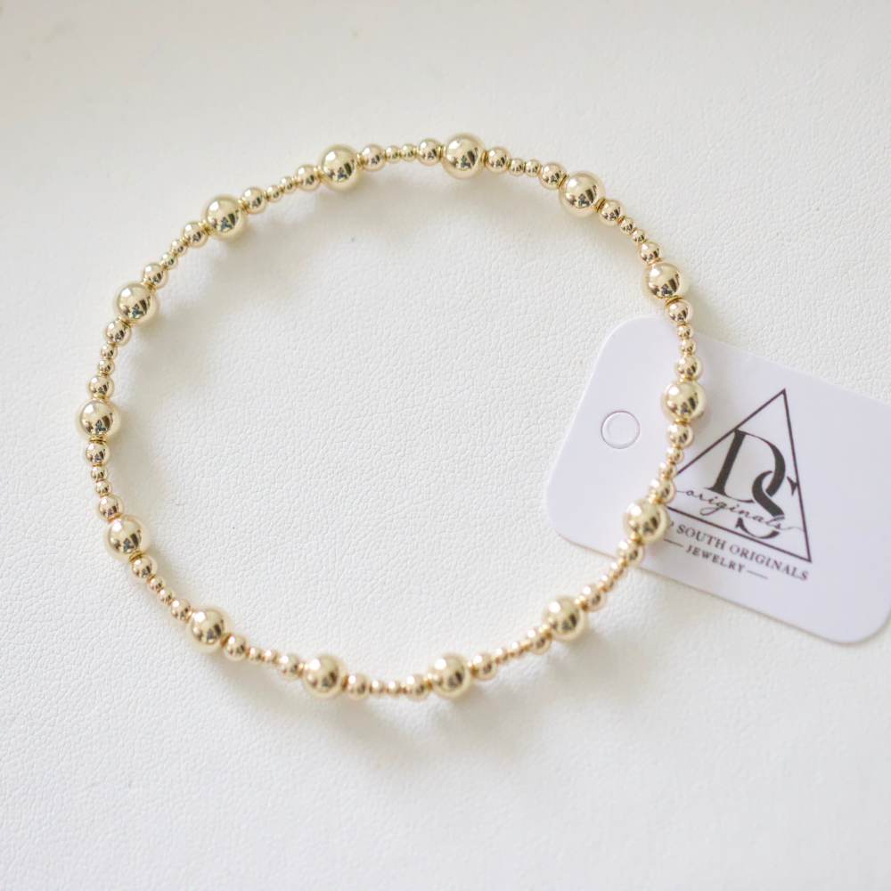 Sadie Gold-Filled Beaded Bracelet
