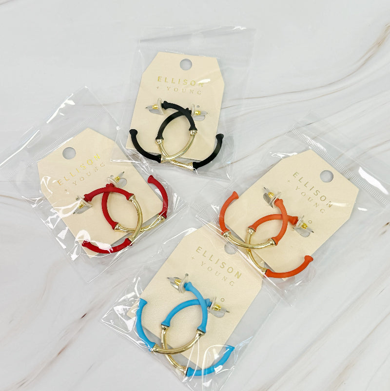 Radiant Rhythm Dipped Hoop Earrings