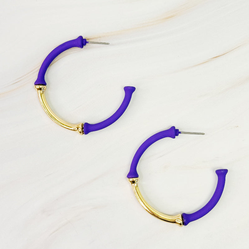 Radiant Rhythm Dipped Hoop Earrings