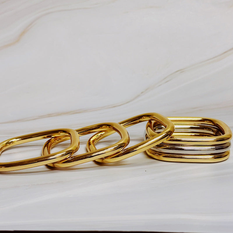 Air Light Square Bangle Set