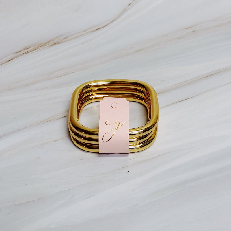 Air Light Square Bangle Set