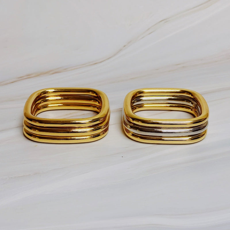 Air Light Square Bangle Set