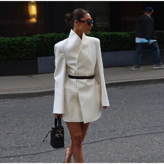 Black & White Women's Suit Jacket