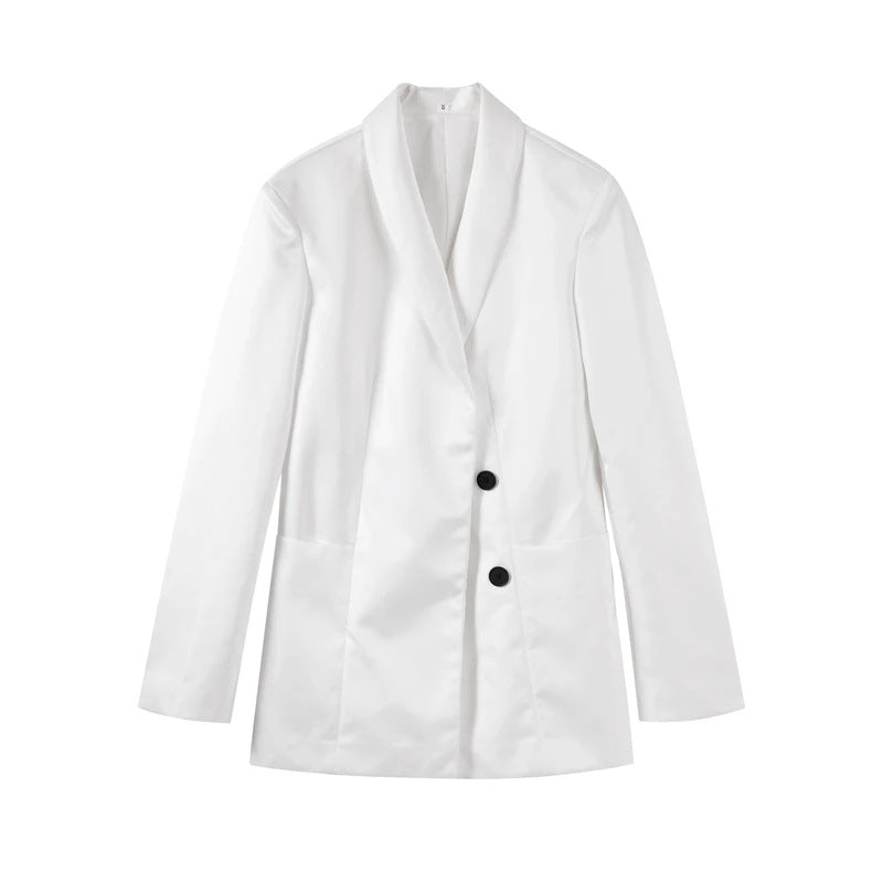 Black & White Women's Suit Jacket