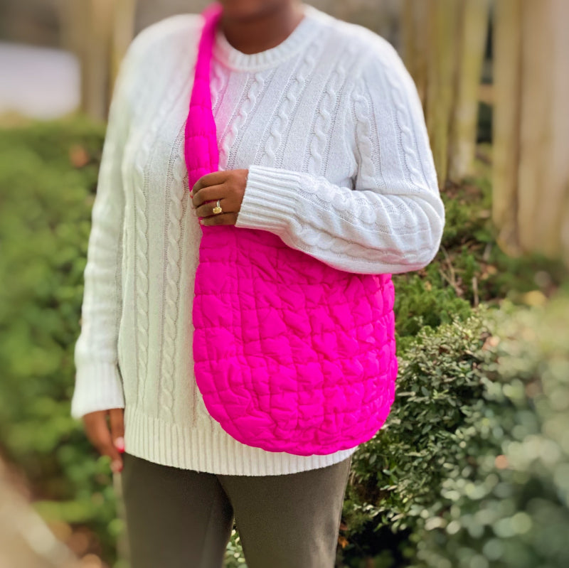 Quilted Carry-All Crossbody Bag