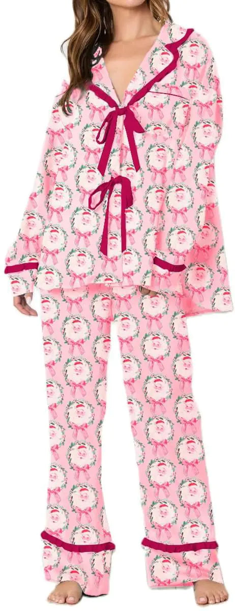 Christmas Bow Pajamas