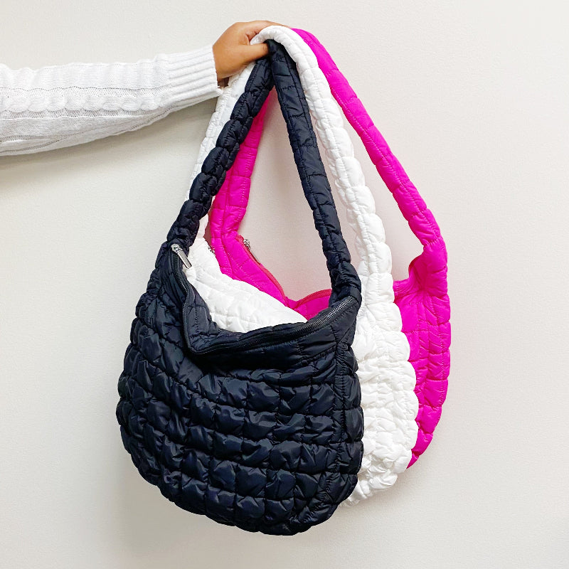 Quilted Carry-All Crossbody Bag