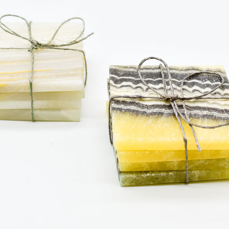 Onyx Coasters | Set of 4