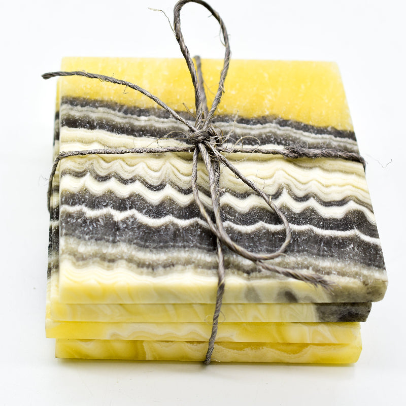 Onyx Coasters | Set of 4