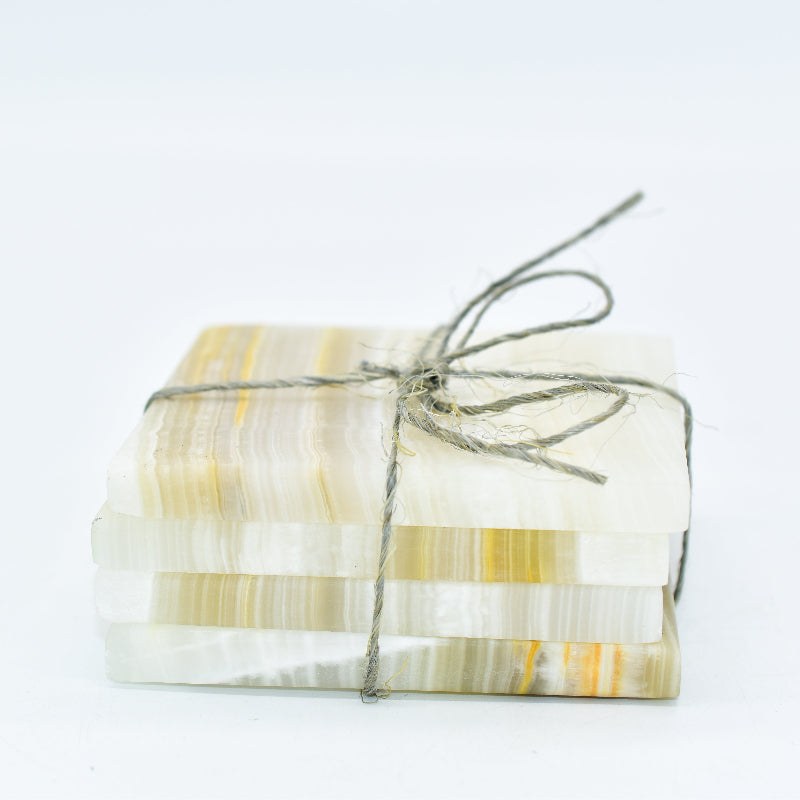 Onyx Coasters | Set of 4