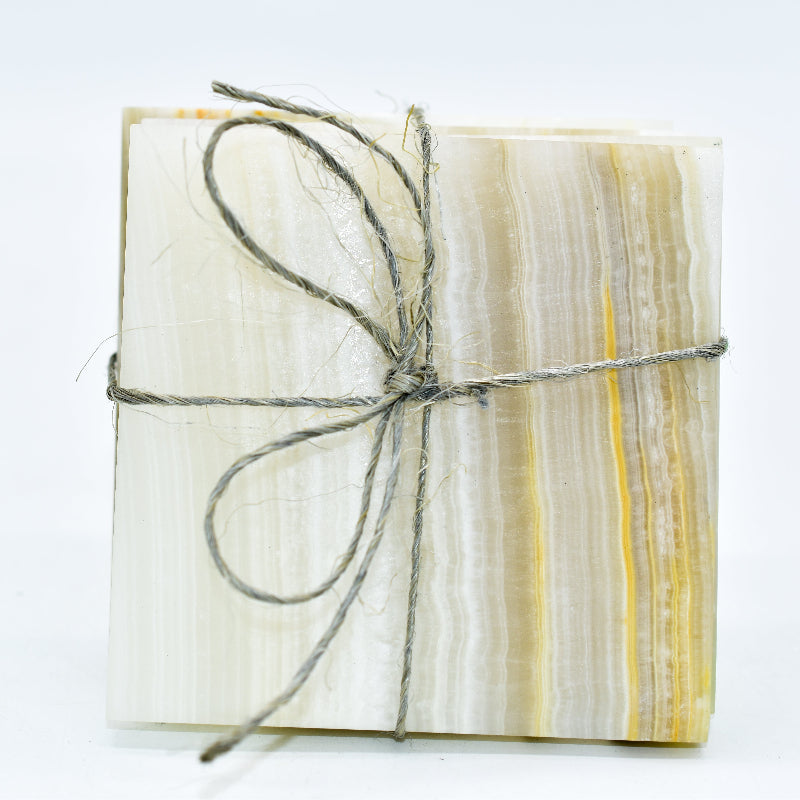 Onyx Coasters | Set of 4