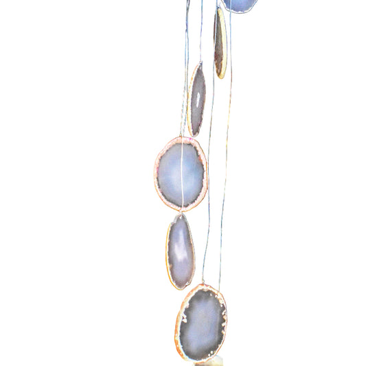 Natural Agate Slice Wind Chime