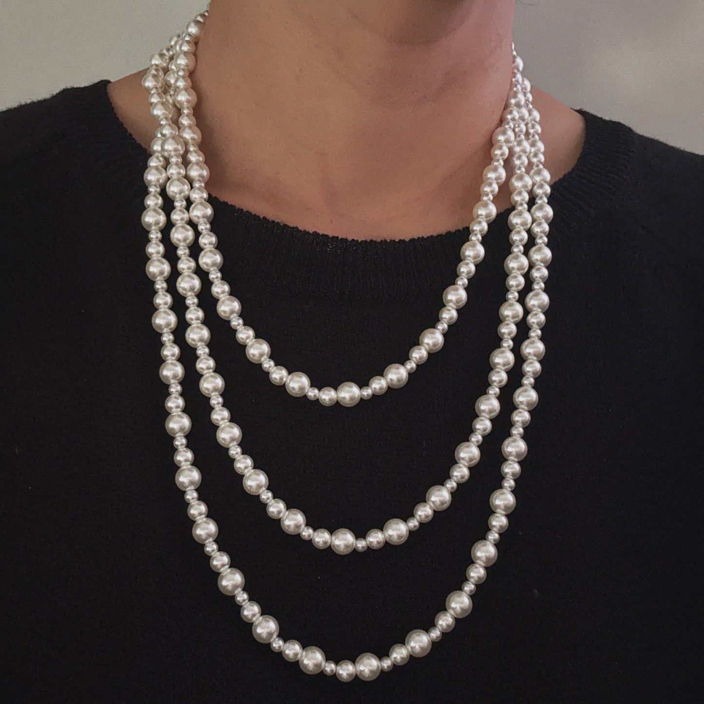 Endless Poise Pearl Necklace – Effortless Layered Look