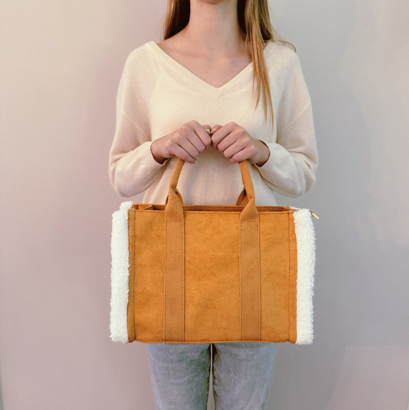 Western Fluffy Tote Crossbody