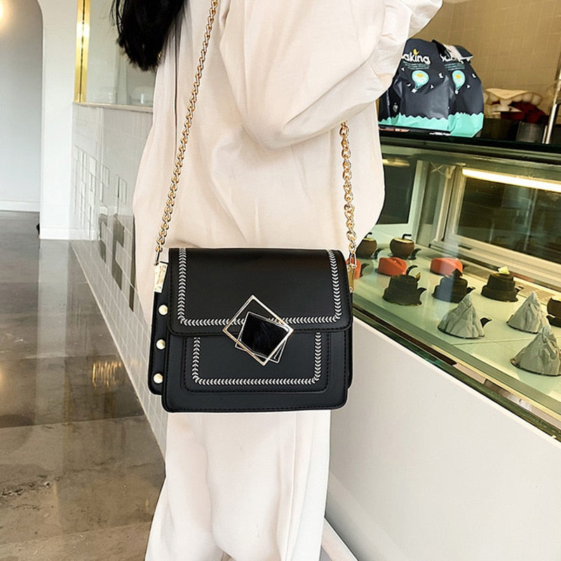 Crossbody Chain Strap Handbag