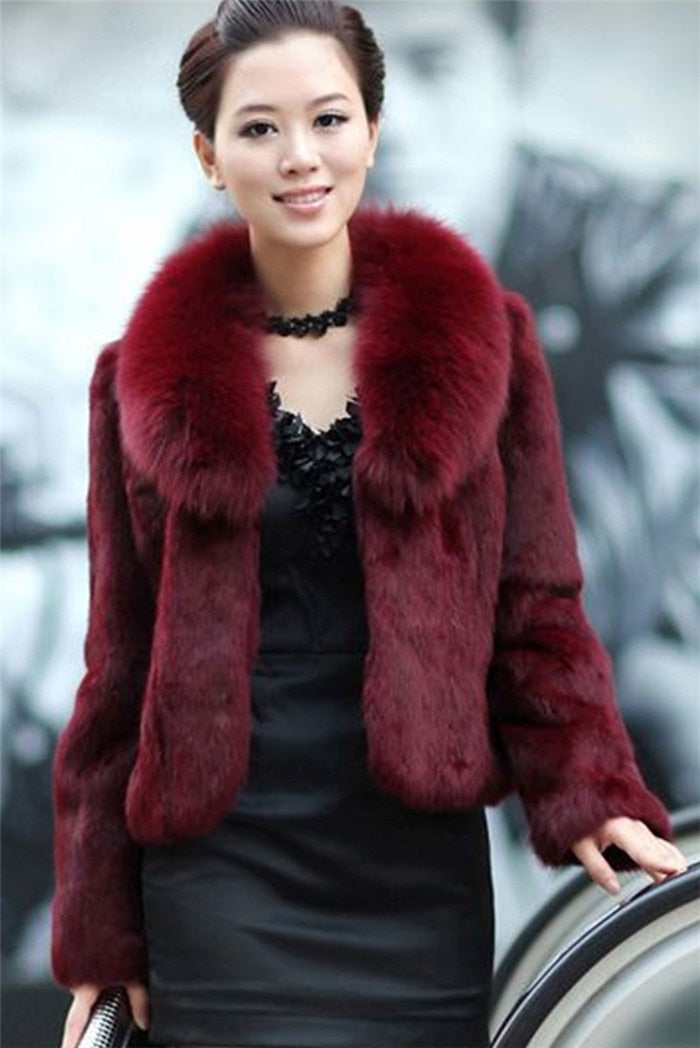 Luxe Faux Fox Fur Jacket