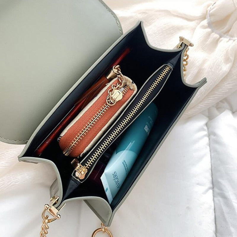 Crossbody Chain Strap Handbag