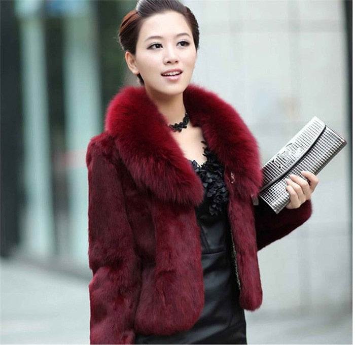 Luxe Faux Fox Fur Jacket