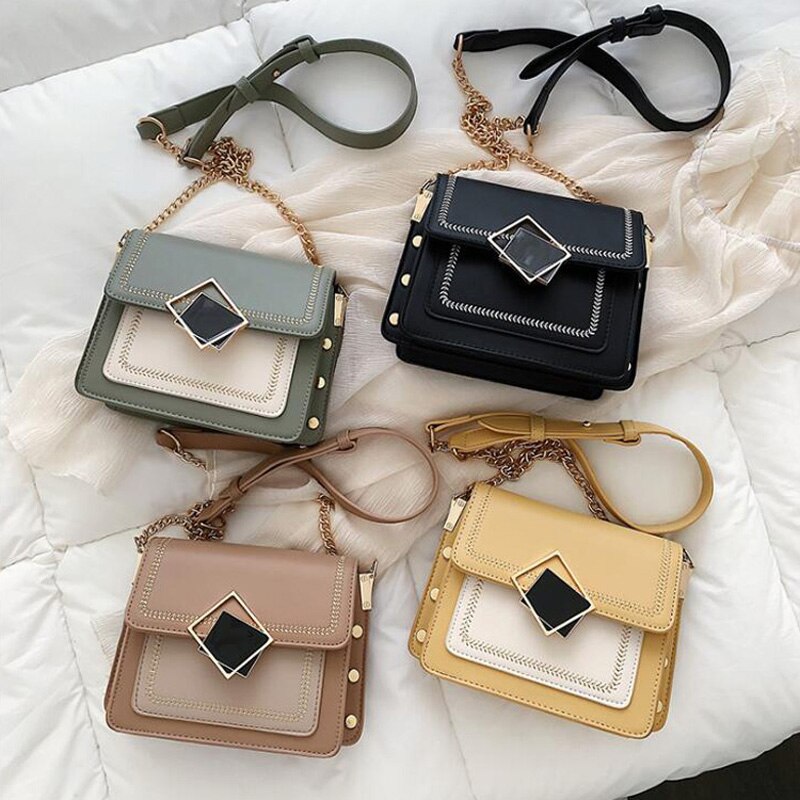 Crossbody Chain Strap Handbag