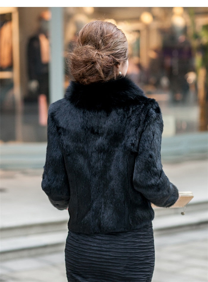 Luxe Faux Fox Fur Jacket