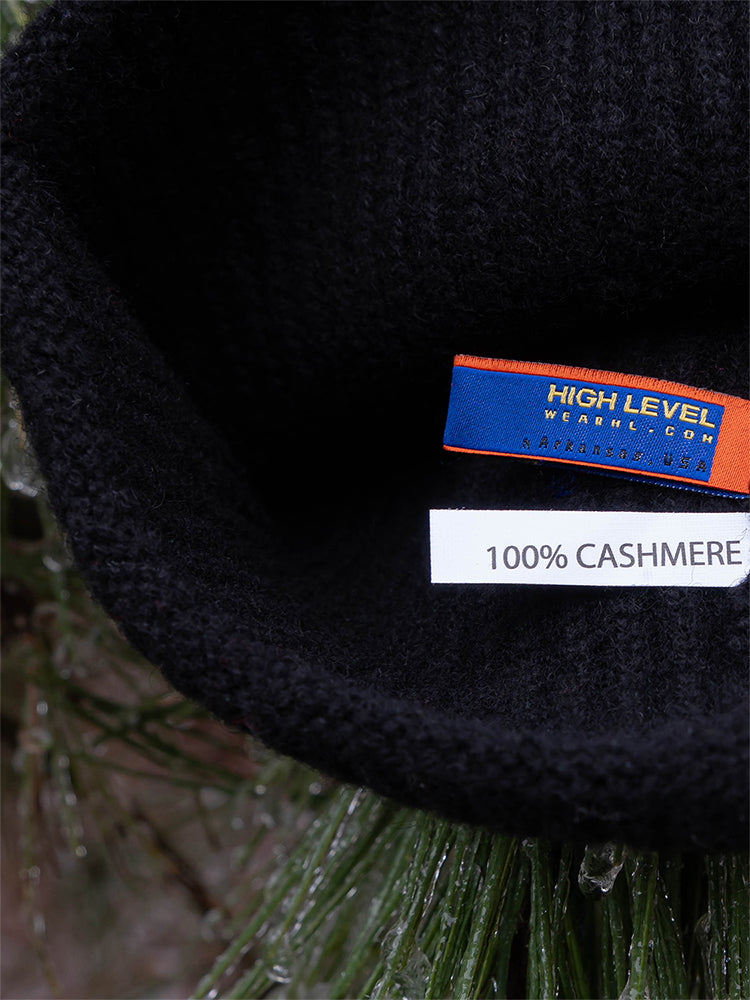 HL cashmere beanie black