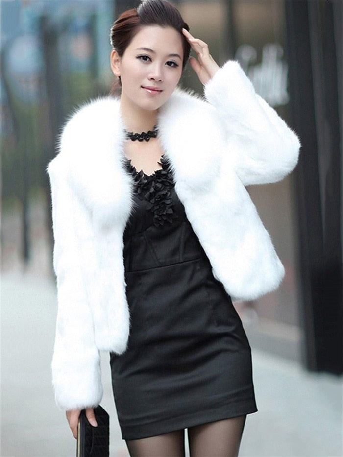Luxe Faux Fox Fur Jacket