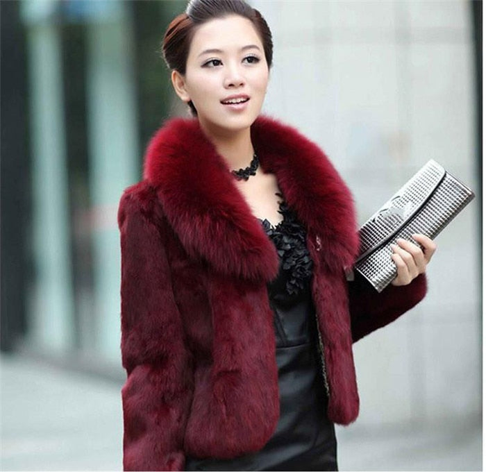 Luxe Faux Fox Fur Jacket