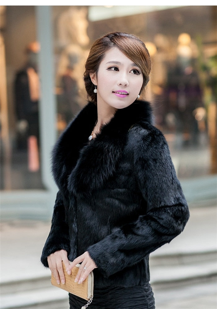 Luxe Faux Fox Fur Jacket