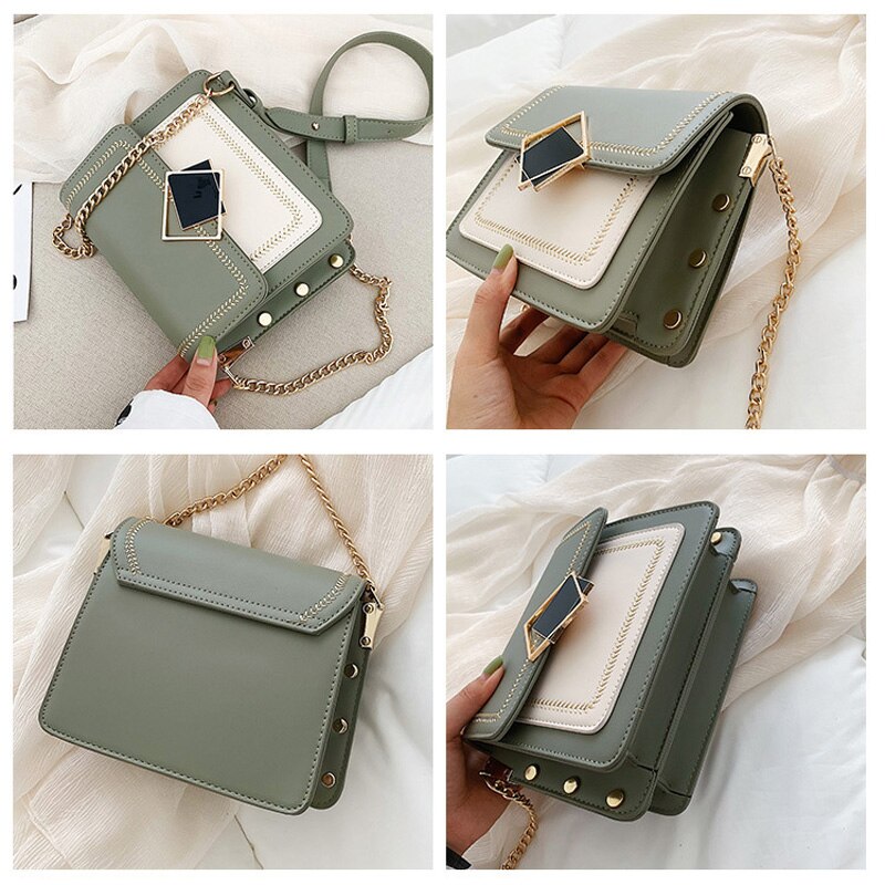 Crossbody Chain Strap Handbag