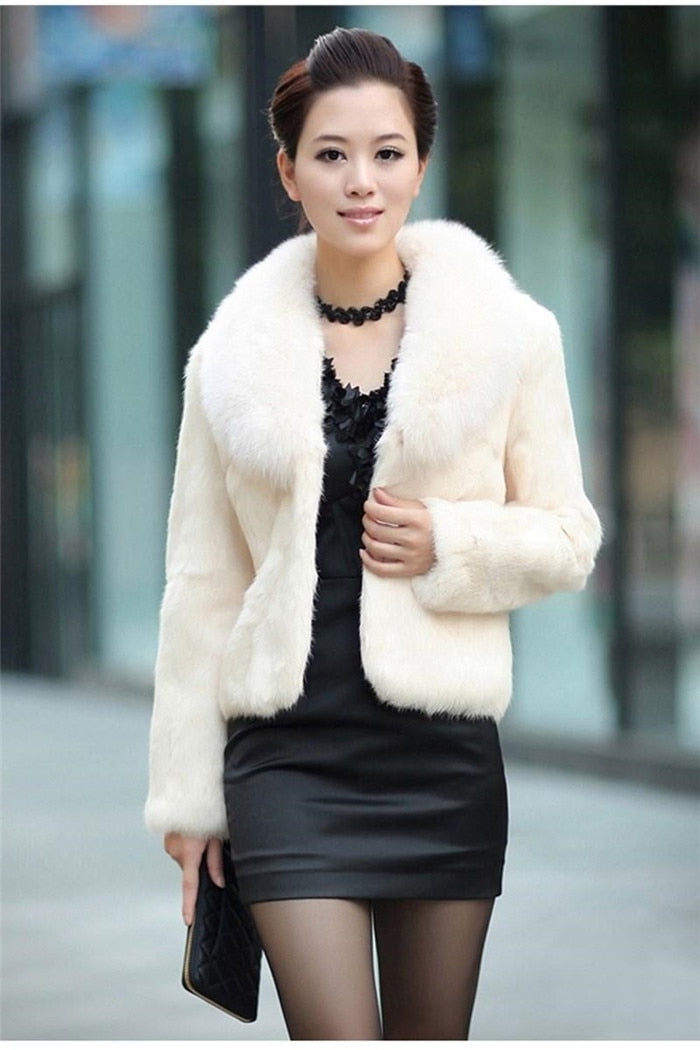 Luxe Faux Fox Fur Jacket
