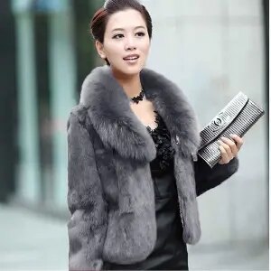 Luxe Faux Fox Fur Jacket