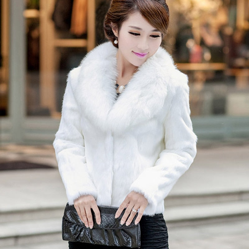 Luxe Faux Fox Fur Jacket