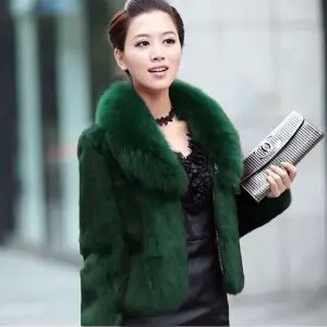 Luxe Faux Fox Fur Jacket