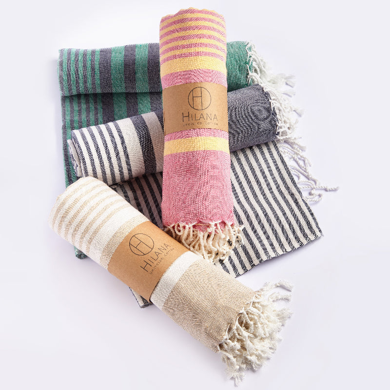 Fethiye Striped Throw Blanket
