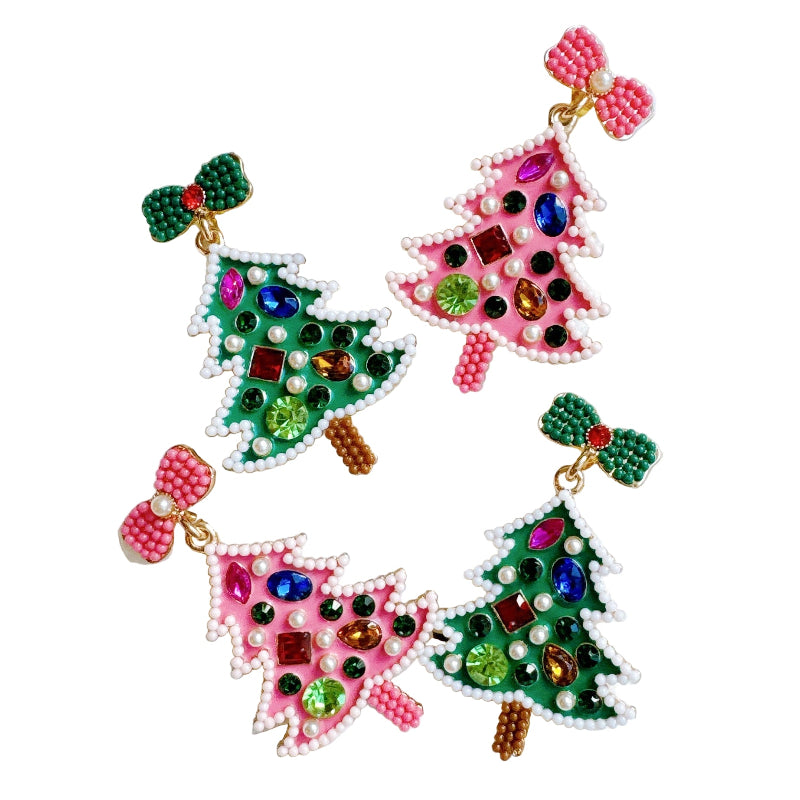 Glam Tree Dangle Earrings