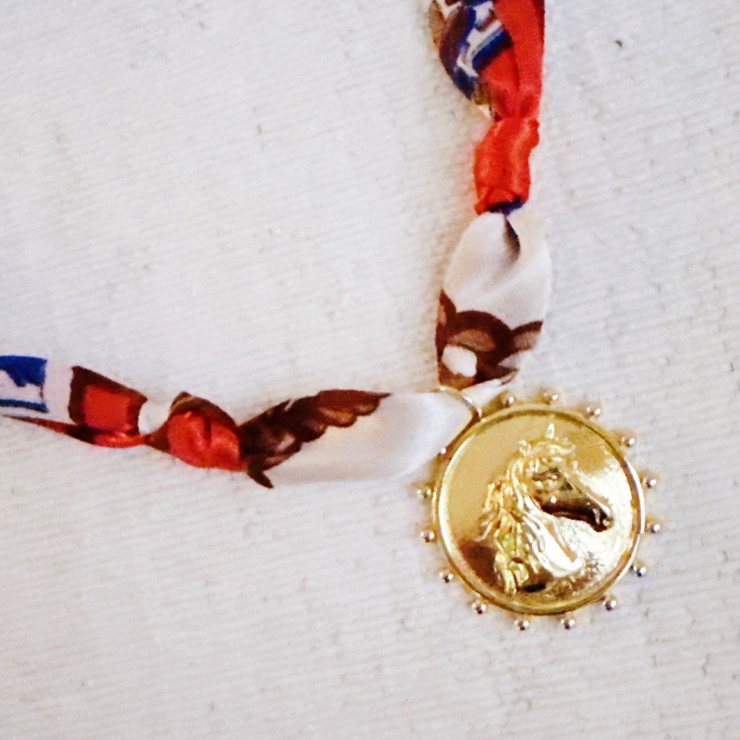 Luxe Medallion Scarf Necklace