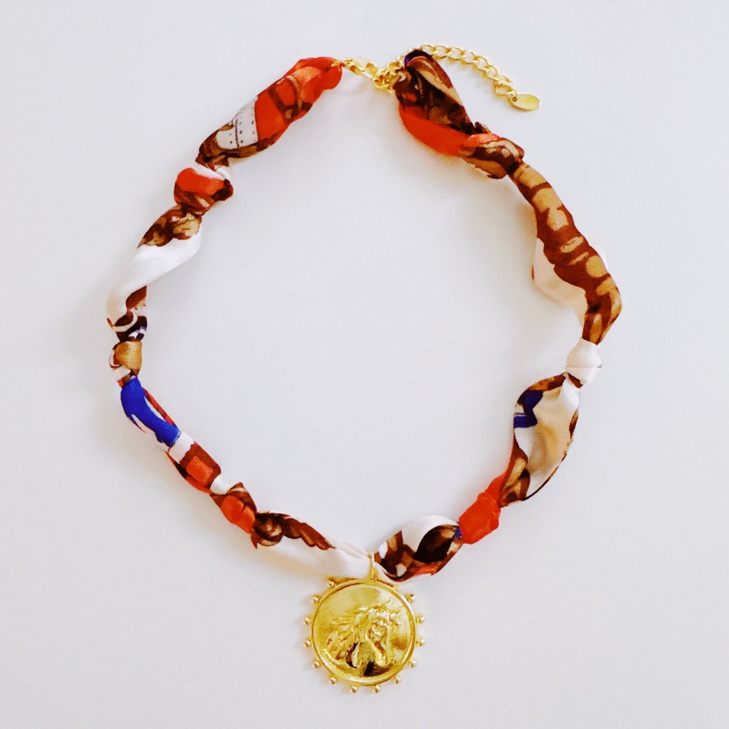 Luxe Medallion Scarf Necklace