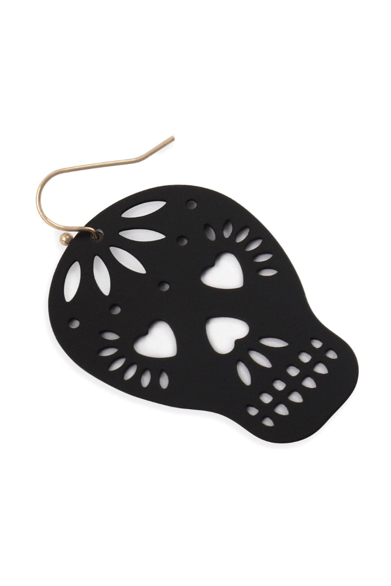 Halloween Skull Filigree Earrings