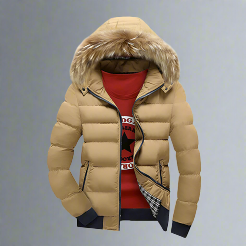 Puffer Jacket with Removable Hood