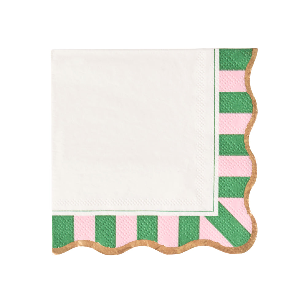 Palm Beach - Cabana Stripe Cocktail Napkins