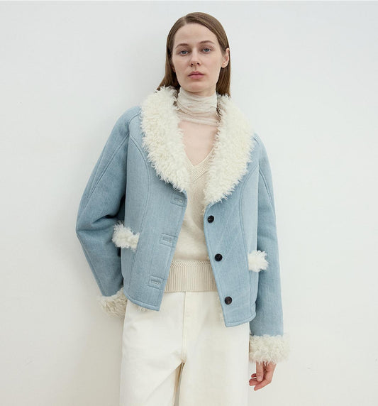 Pure Era Short Wool Fur Coat