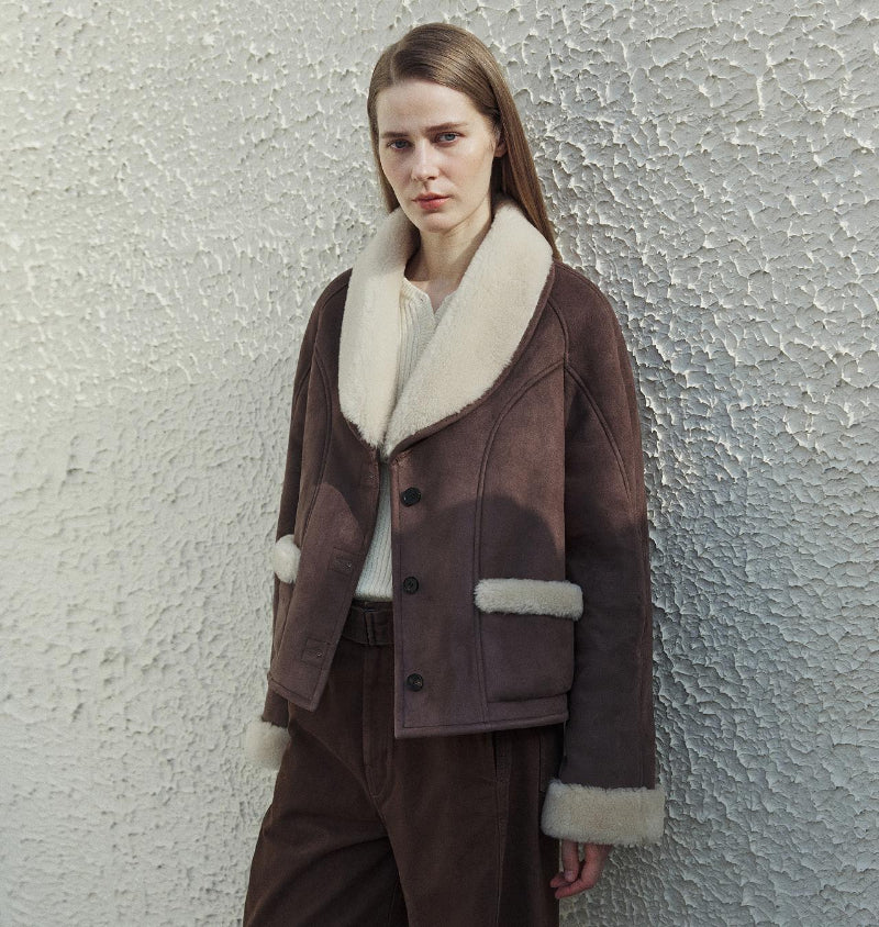 Pure Era Short Wool Fur Coat