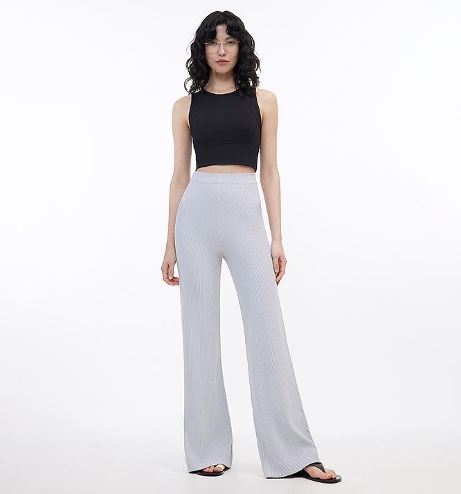 Drape Knit Flare Trousers