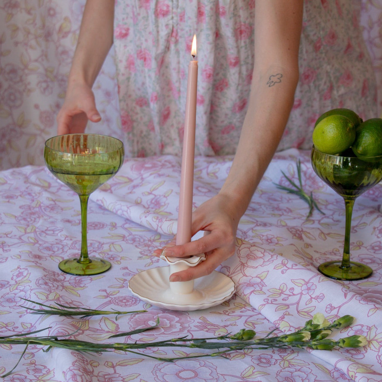 Sage Ribbed Coupe - Set of 4