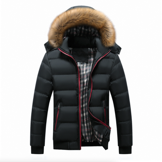 Puffer Jacket with Removable Hood