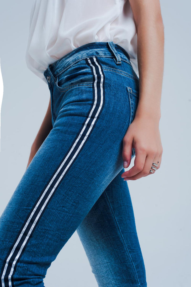 Side Line Skinny Jeans